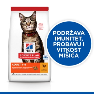 Suva hrana za mačke Hill's Science Plan Adult s Piletinom 10 kg - Img 3
