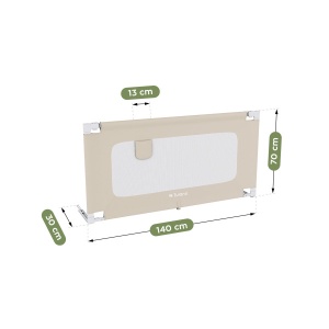 Tulano Cover 44 zaštitna ograda za krevet 140cm, bež - Img 4