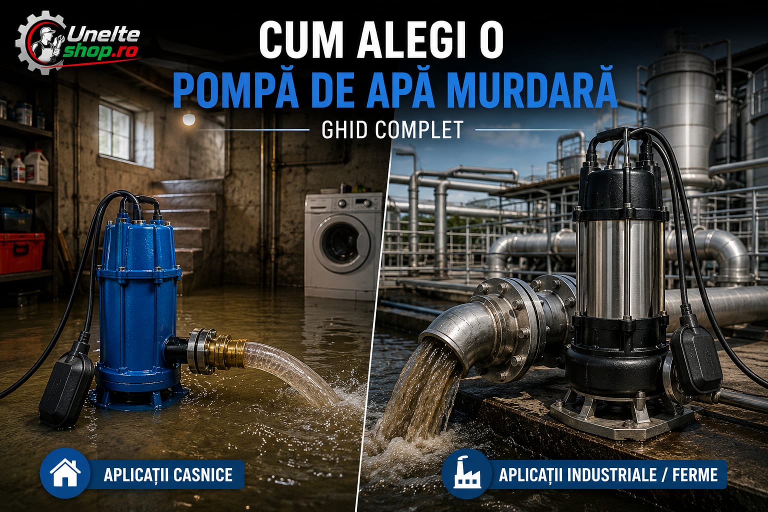 Cum alegi o pompă de apă murdară? Ghid complet pentru gospodărie și aplicații profesionale