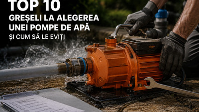 Top 10 greșeli la alegerea unei pompe de apă și cum să le eviți