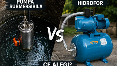 Pompa submersibilă sau hidrofor – ce alegi?