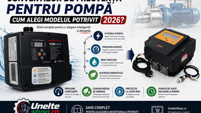 Convertizor de frecvență pentru pompă: Cum aleg modelul potrivit în 2026