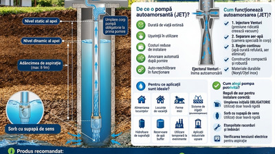 Ce este autoamorsarea la pompele de apă și cum funcționează?