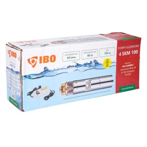 Pompa submersibila IBO 4SKM150, 1100 W, 50 l/min, presiune maxima 10.7 bari, 20m cablu + panou de control - Img 3