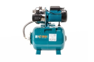 Set hidrofor IBO AJ 50/60 Vas 24L, 1100W, 60 l/min, 5 bari, racord 30cm, aspiratie 8m