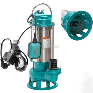 Pompa Apa Murdara Profesionala, IBO V-1500, 1500W, 400 l/min, H-18m, cu Cutit Tocator, Plutitor si Protectie Termica Externa