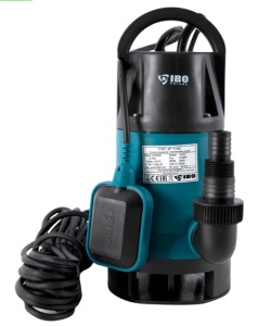 Pompa drenaj IBO IP 1100, 250L/min, ridicare maxima 9.5m, 1,1 kW, 230 V, cu plutitor