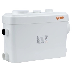 Pompa WC SANIBO B SLIM Evacuare Apa Menajera Demisol, Subsol, cu Tocator, 450 W, 125 l/min, H Refulare 8M - Img 2