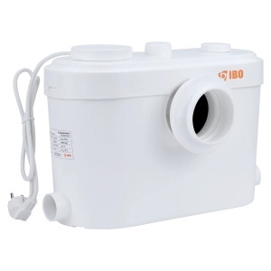 Pompa WC SANIBO 6 IBO Evacuare Apa Menajera Demisol, Subsol, cu Tocator, 600 W, 150 l/min, H Refulare 9.5 m - Img 2