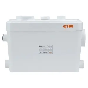 Pompa WC SANIBO B SLIM Evacuare Apa Menajera Demisol, Subsol, cu Tocator, 450 W, 125 l/min, H Refulare 8M - Img 3