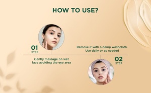 Biotique Scrub Gel cu Apă de Orez și Niacinamidă - Img 3