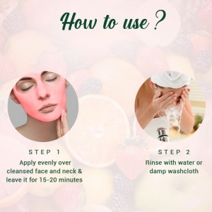 Mască Facială cu Fructe Depigmentare & Îndepărtare Bronz - Img 2