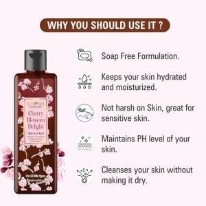 Gel de Duș Eartho Essentials CHERRY BLOSSOM - Img 2