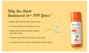Loțiune de Protecție Solară cu Santal Sun Shield SPF 50+ - Img 2