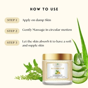 Gel Hidratant Eartho Essentials ALOE VERA GOLD cu Aur 24k - Img 3