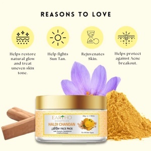 Mască de Față Eartho Essentials UBTAN HALDI CHANDAN - Img 2