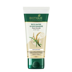 Biotique Scrub Gel cu Apă de Orez și Niacinamidă