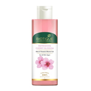Gel de Duș Răcoritor cu Floare de Cireș, Shea & Vitamina E