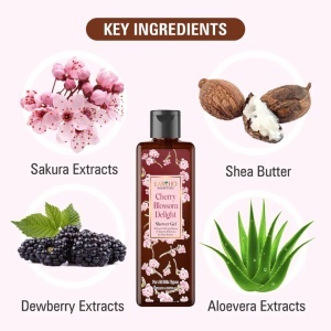Gel de Duș Eartho Essentials CHERRY BLOSSOM - Img 3