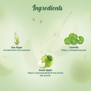 Șampon și Balsam Green Apple Luciu & Stralucire - Img 2