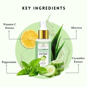 Toner Hidratant Eartho Essentials cu Castravete & Mentă - Img 2