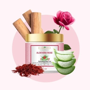 Gel Hidratant Iluminator Eartho Essentials cu Aloe Vera & Trandafir