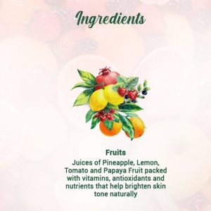 Mască Facială cu Fructe Depigmentare & Îndepărtare Bronz - Img 3