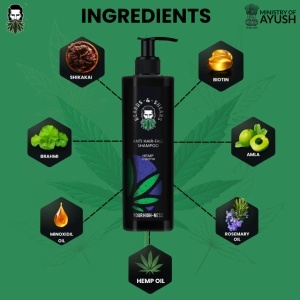 Șampon Beards & Shears Anti-Cădere cu Biotină și Cânepă - Img 3