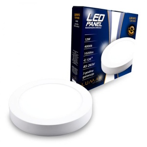 LUMAX 12W-NADGRADNA-PLAFONJERA OKRUGLA 4000K-1020LM
