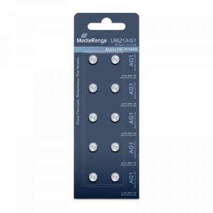 MEDIARANGE GERMANY 1.5V DUGMASTA AG1-LR621 PACK 10 MRBAT110/13MAH