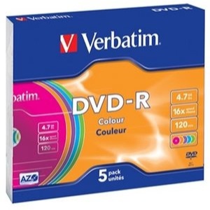 VERBATIM 4.7GB 16X COLOR 43557