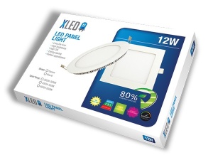 XLED 12W/UGRADNI-PLAFONJERA OKRUGLA3000K/900LM/
