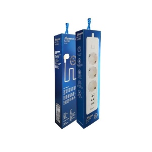 XWAVE PRODUZNI SA 3 UTICNICE/3 USB DUZINA 1.8M+PREKIDAC