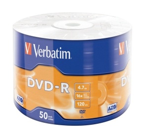 VERBATIM 16X 4.7GB/50/600/43788/MATT SILVER AZO/WRAP/