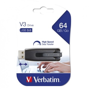VERBATIM 64GB USB 3.2 BLACK 49174