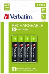 VERBATIM AAA-HR3 (HR03) NIMH 950MAH 49514