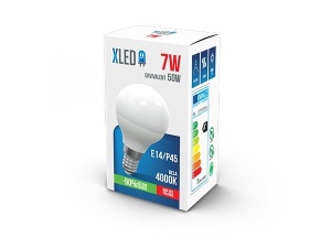 XLED E14/7W/P45-OKRUGLA/4000K/560LM/25.000H/230V/