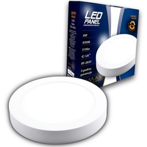 LUMINAX 6W/NADGRADNI-PLAFONJERA OKRUGLA/6500K/510LM/