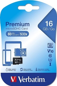 VERBATIM 16GB MICRO SDHC 44010 CLASS 10