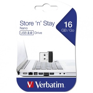 VERBATIM 16GB MINI 2.0 STORE&STAY 97464