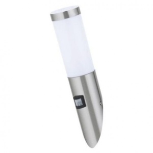 HOROZ ELECTRIC ZIDNA,KOSA,SA SENZOROM/230V/E27/INOX/IP44
