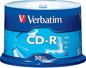 VERBATIM 700MB 52X 43351 CAKE BOX 50PCS
