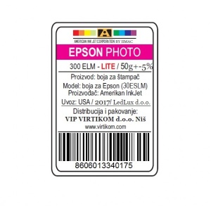 IIMAC-AMERICAN INK JET CORPORATION USA EPSON SUBLIMACIONA LIGHT M 300ELM/1400/1430 WF/XP