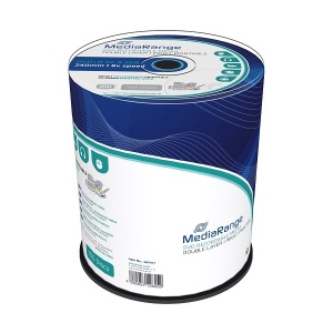 MEDIARANGE GERMANY FFACE PRINTABLE 8.5GB DVD+R DL 8X CAKE 100/MR471