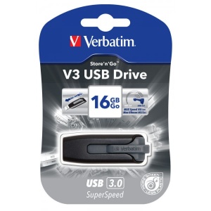 VERBATIM 16GB USB 3.0 BLACK 49172