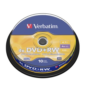 VERBATIM 4.7GB 4X 43488 MATT SILVER