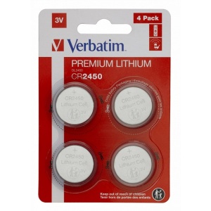 VERBATIM CR2450 LITHIUM 3V 4KOMADA 49535