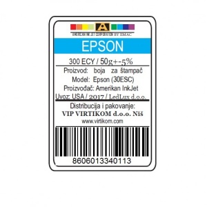 IIMAC-AMERICAN INK JET CORPORATION USA EPSON SUBLIMACIONA CYAN 300ECY/1400/1430 WF/XP