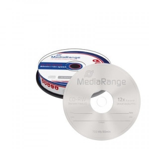 MEDIARANGE GERMANY 700MB 12X 80MIN CAKE 10/MR235 REWRITABLE