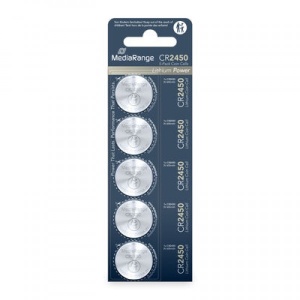 MEDIARANGE GERMANY CR2450 3V 5PACK MRBAT138/540MAH